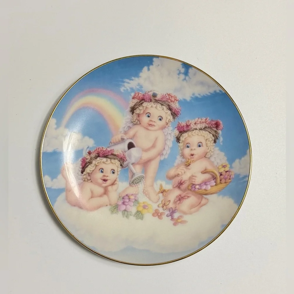 Dreamsicles Angel Plate Set Cute Vintage Nursery Decor Kristin